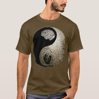 Brain and heart yin yang  T-Shirt