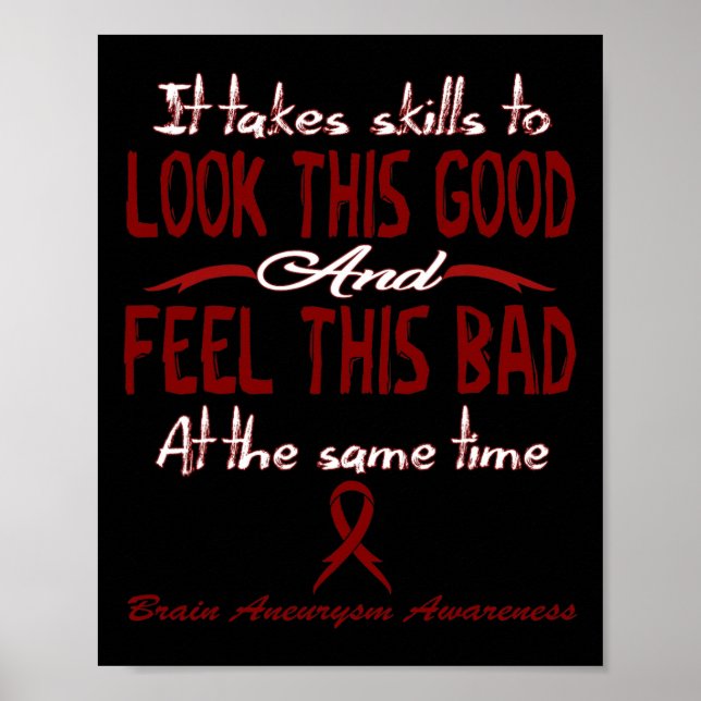Brain Aneurysm Awareness 3 Poster (Front)