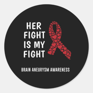 Brain Aneurysm Awareness 5 Classic Round Sticker