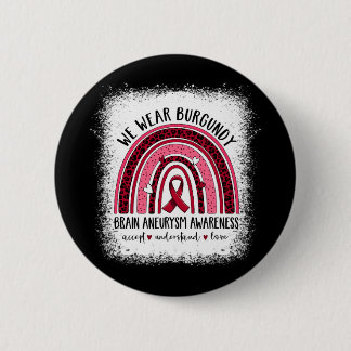Brain Aneurysm Awareness Apparel Awesome Tee  6 Cm Round Badge