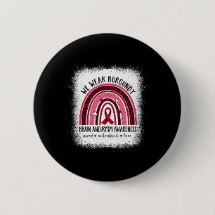 Brain Aneurysm Awareness Apparel Awesome Tee  6 Cm Round Badge