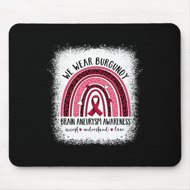 Brain Aneurysm Awareness Apparel Awesome Tee  Mouse Pad (Front)