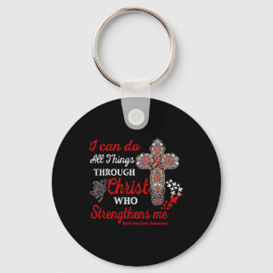 Brain Aneurysm Awareness Brain Aneurysm Warrior Ch Key Ring