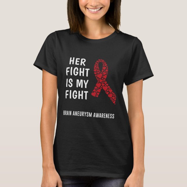 Brain Aneurysm Awareness Brain Surgery Supporter G T-Shirt (Front)