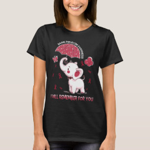 Brain Aneurysm Awareness Elephant 1 T-Shirt