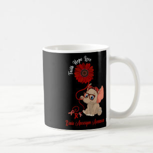 Brain Aneurysm Awareness Elephant Faith Hope Love  Coffee Mug