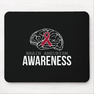 Brain Aneurysm Awareness  for Men Mouse Pad