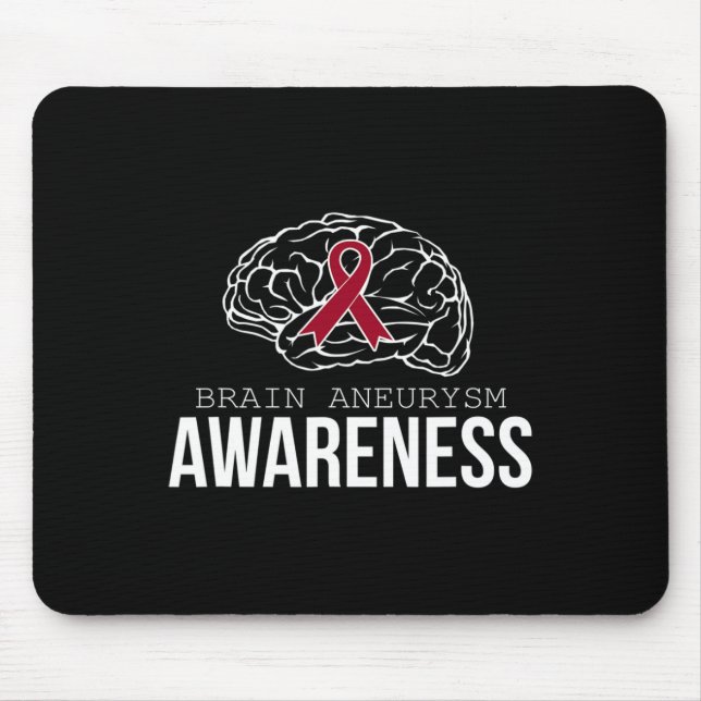 Brain Aneurysm Awareness  for Men Mouse Pad (Front)