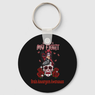 Brain Aneurysm Awareness Her Fight Is My Fight Key Ring