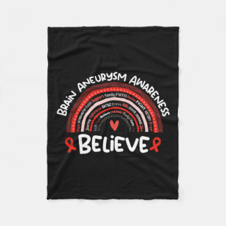 Brain Aneurysm Awareness Month Brain Aneurysm  Fleece Blanket