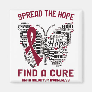 Brain Aneurysm Awareness Month Ribbon Gifts Magnet