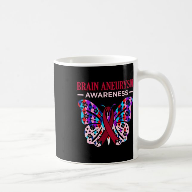 Brain Aneurysm Awareness Month Support Graphic  Coffee Mug (Right)