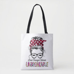 Brain Aneurysm Awareness Ribbon Support Gifts Tote Bag