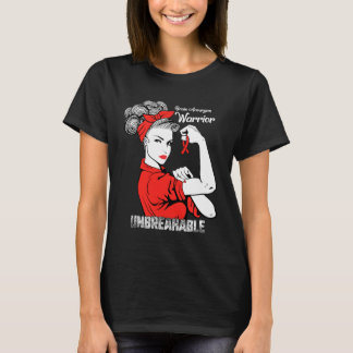 Brain Aneurysm Awareness Strong Unbreakable Women  T-Shirt