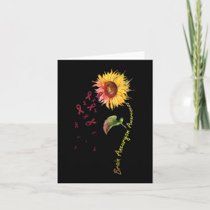 Brain Aneurysm Awareness Sunflower 1 Card