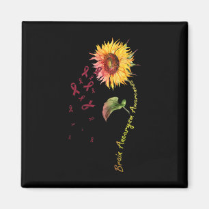 Brain Aneurysm Awareness Sunflower 1 Magnet