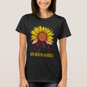 Brain Aneurysm Awareness Sunflower T-Shirt