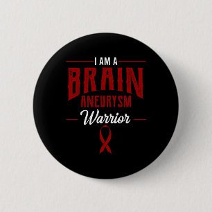 Brain Aneurysm Awareness Supporter Intracranial Wa 6 Cm Round Badge