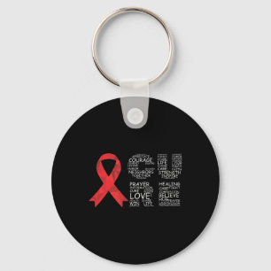 Brain Aneurysm Awareness Surgery Support Graphic  Key Ring