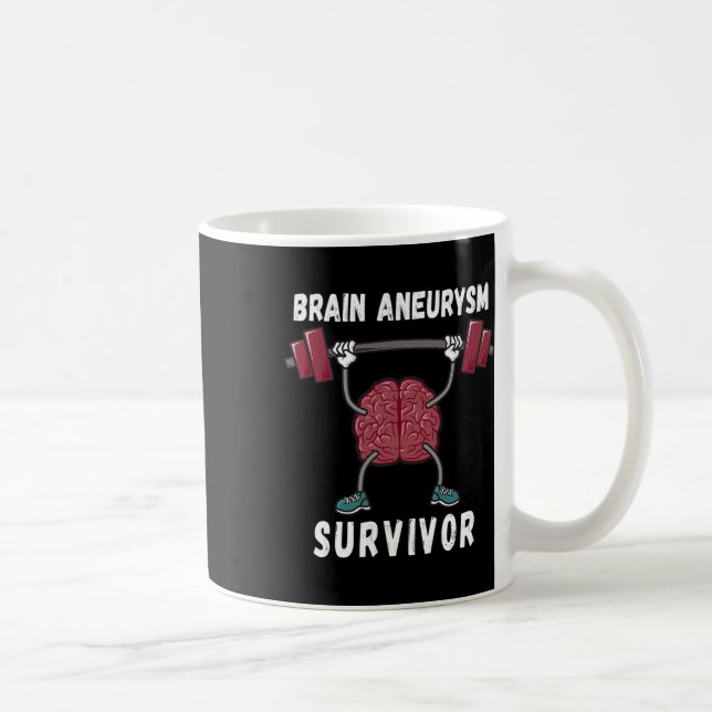 Brain Aneurysm Awareness Survivor Gift  Coffee Mug (Right)