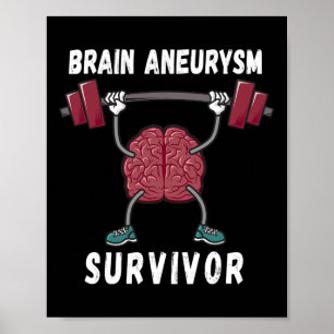 Brain Aneurysm Awareness Survivor Gift Poster