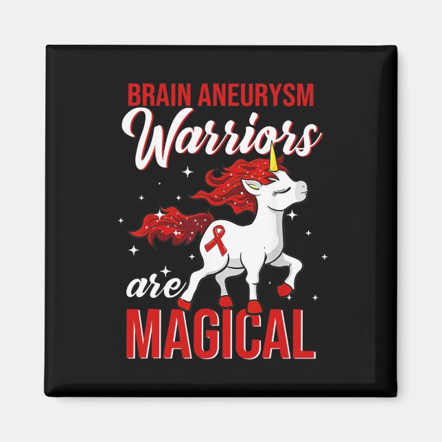 Brain Aneurysm Awareness We All Fight Together Ele Magnet (Front)