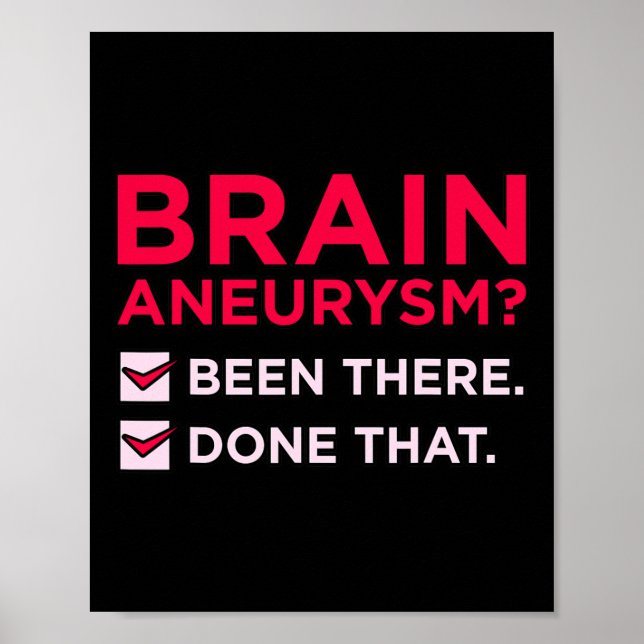 Brain Aneurysm Been There Awareness Month Support  Poster (Front)