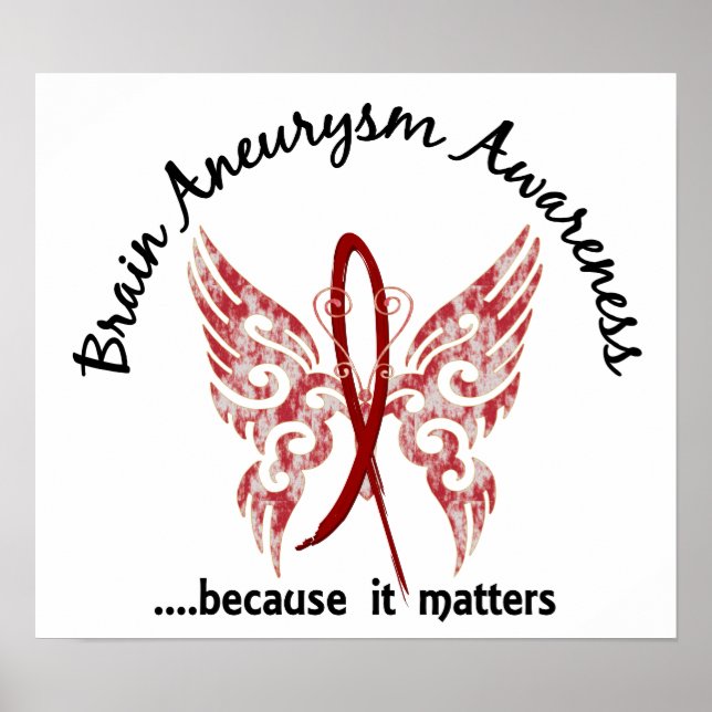 Brain Aneurysm Butterfly 6.1 Poster (Front)
