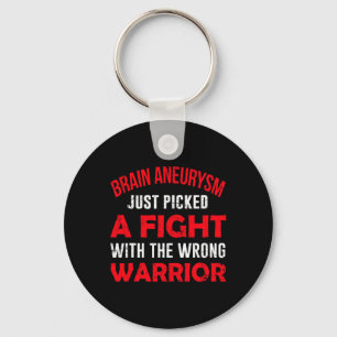 BRAIN ANEURYSM JUST PICKED THE WRONG WARRIOR  KEY RING