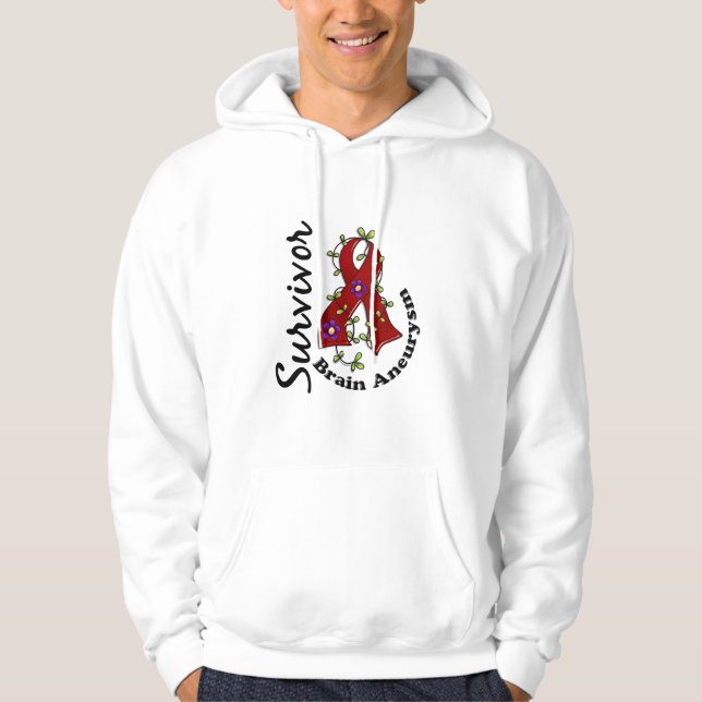 Brain Aneurysm Survivor 15 Hoodie (Front)