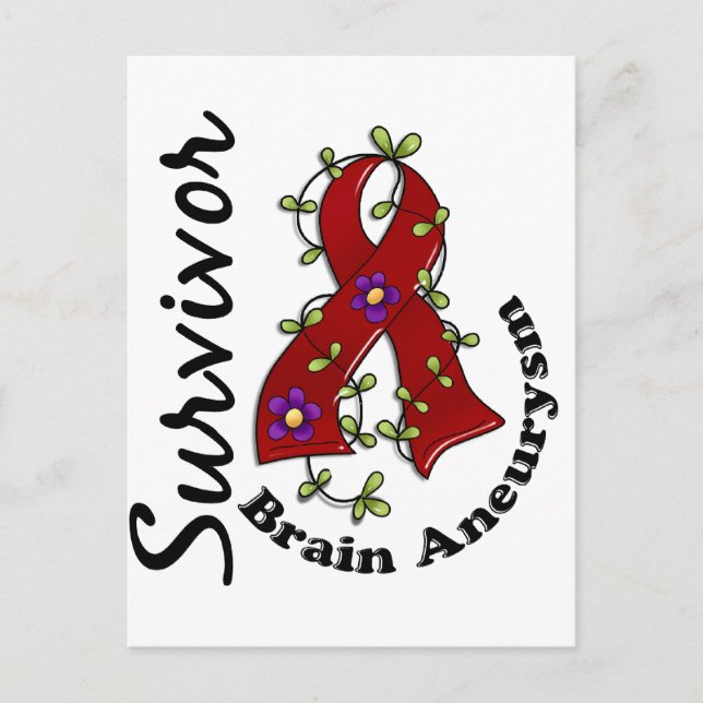 Brain Aneurysm Survivor 15 Postcard (Front)