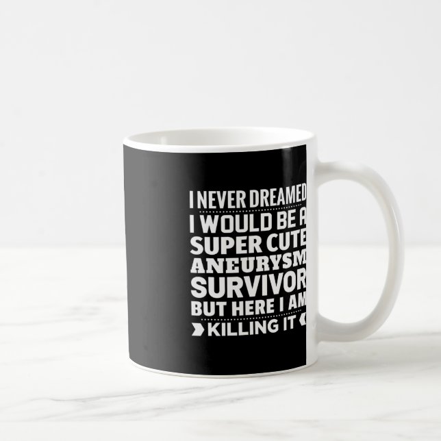 Brain Aneurysm Survivor Awareness  Coffee Mug (Right)