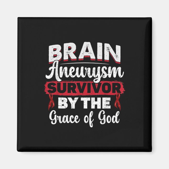 Brain Aneurysm Survivor Awareness Month Support Gr Magnet (Front)