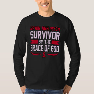 Brain Aneurysm Survivor Awareness Month Support Gr T-Shirt