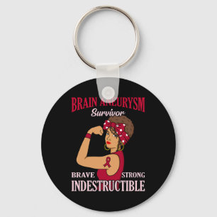 Brain Aneurysm Survivor Awareness Month Supporter Key Ring