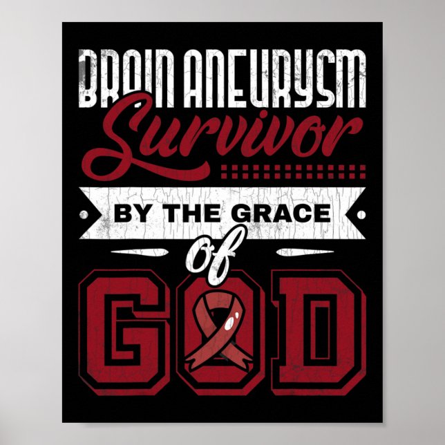 Brain Aneurysm Survivor Medical Condition Aneurysm Poster (Front)
