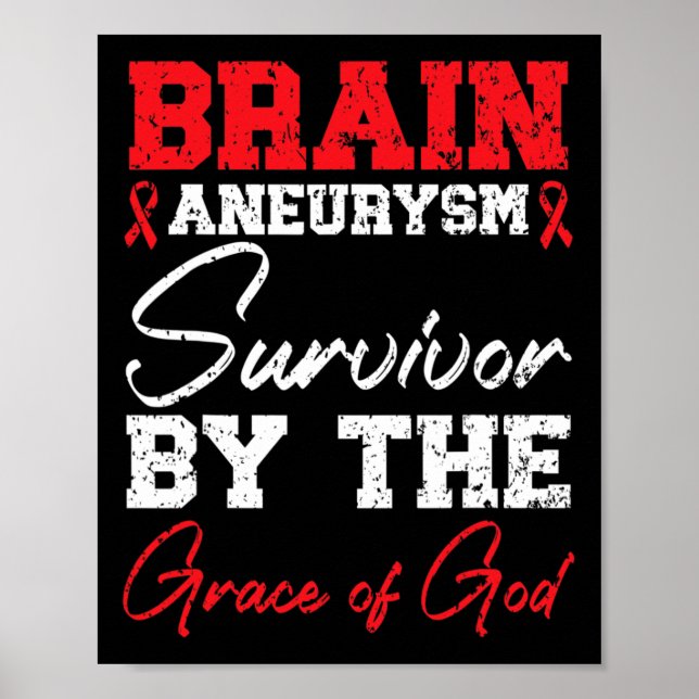 Brain Aneurysm Survivor Medical Condition Aneurysm Poster (Front)