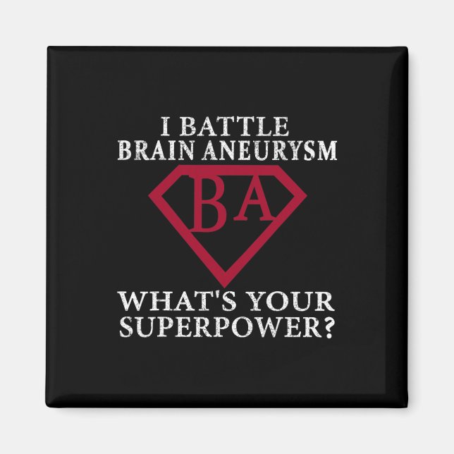 Brain Aneurysm Warrior 3 Magnet (Front)