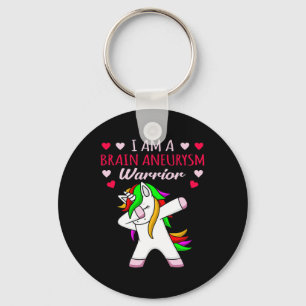 Brain Aneurysm Warrior Awareness Month Support Gra Key Ring