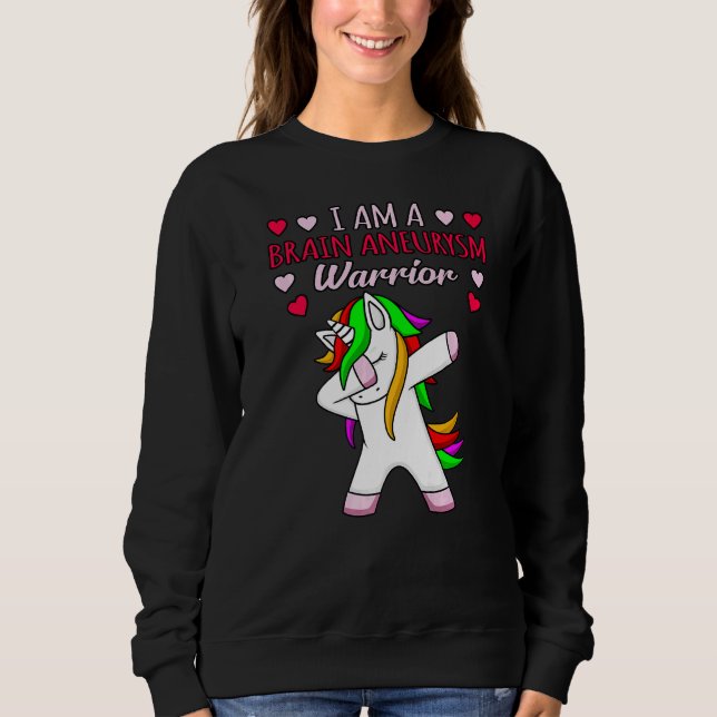 Brain Aneurysm Warrior Awareness Month Support Gra Sweatshirt (Front)