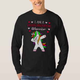 Brain Aneurysm Warrior Awareness Month Support Gra T-Shirt