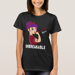 Brain Aneurysm Warrior Burgundy Ribbon Women Suppo T-Shirt