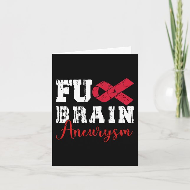 Brain Aneurysm Warrior Medical Condition Aneurysm  Card (Front)
