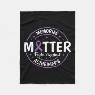 Brain Awareness Memories Problem Purple Fleece Blanket