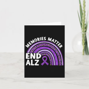 Brain Awareness Memories Problem Purple Rainbow  Card