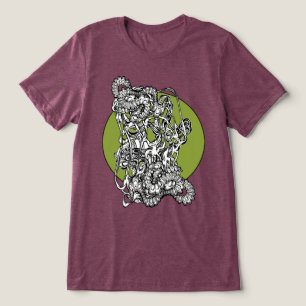 Brain Bending Trippy Surrealist Abstract Art Tri-Blend Shirt