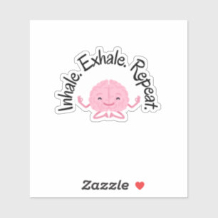 Brain Breathing Vinyl Sticker 