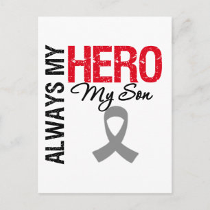 Brain Cancer Always My Hero My Son Postcard