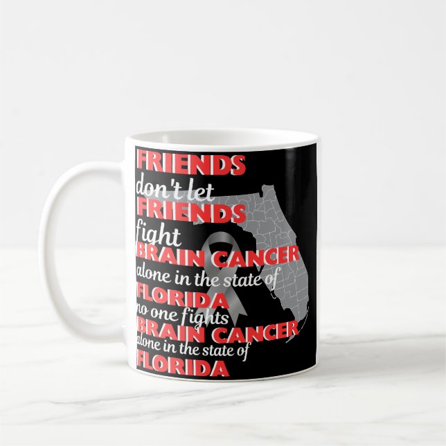 Brain Cancer Awareness in Florida  Coffee Mug (Left)