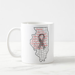 Brain Cancer Awareness in Illinois Coffee Mug